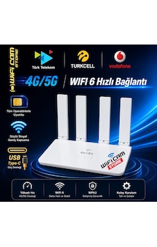 5 Volt Wifi 6 Destekli 4g/5g Sım Kartlı Router Modem