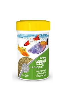 100ml Tropical Spirulina Ve Sarımsak Granül, Balık Yemi 100ml Tropical Spirulina Ve Sarımsak Granül, Balık Yemi