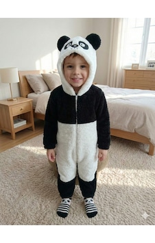 Mj Kids Wellsoft Peluş Unisex Bebek Ayıcık Tulum Ekru Mj Kids Wellsoft Peluş Unisex Bebek Ayıcık Tulum Ekru