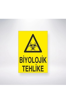 Biyolojik Tehlike Sticker 20x28 Cm