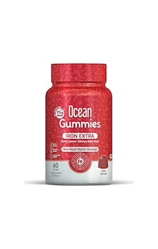 Ocean Gummies Iron Extra Demir İçeren Takviye Edici Gıda 60 Adet Çiğnenebilir Jel Form Ocean Gummies Iron Extra Demir İçeren Takviye Edici Gıda 60 Adet Çiğnenebilir Jel Form