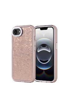 Apple Uyumlu iPhone 17e Kılıf Taşlı Tasarımlı Zore Kapi Kapak - Gold Apple Uyumlu iPhone 17e Kılıf Taşlı Tasarımlı Zore Kapi Kapak - Gold