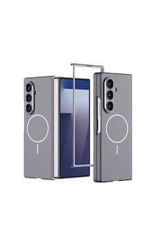 Galaxy Uyumlu Z Fold 7 Kılıf Wireless Şarj Özellikli Kıpta M-safe Ultra İnce Kapak Gri Galaxy Uyumlu Z Fold 7 Kılıf Wireless Şarj Özellikli Kıpta M-safe Ultra İnce Kapak Gri