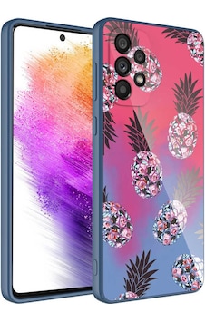 Galaxy Uyumlu A52 Kılıf Kamera Korumalı Desenli Sert Silikon Tchs Epoksi Kapak - No3 NO3