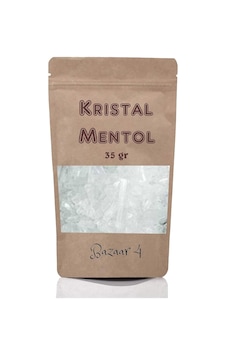 Bazaar 4 Kristal Mentol 1. Kalite 35 Gr Menthol Sauna, Hamam, Buhar Banyosu