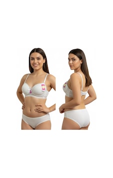 Kadın Balenli Ve Dolgulu Push Up Straplez Sütyen Pudra Kadın Balenli Ve Dolgulu Push Up Straplez Sütyen Pudra