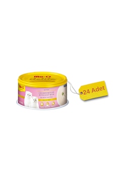 Me-O Keçi Sütlü Tavuk Püresi Konserve Yetişkin Kedi Maması 24 x 80 G Me-O Keçi Sütlü Tavuk Püresi Konserve Yetişkin Kedi Maması 24 x 80 G