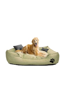 Mavi Vitrin Yıkanabilir Kumaş Pati İşlemeli Büyük Irk Köpek Yatağı L 100 x 80 CM Mavi Vitrin Yıkanabilir Kumaş Pati İşlemeli Büyük Irk Köpek Yatağı L 100 x 80 CM