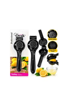 Limon Sıkacak Siyah Kollu Pres Modeli Döküm Limon - Meyve Sıkacak 5468 Renkli