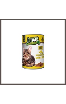 Jungle Kedi Konserve Tavuklu & Sebzeli 400gr 1 Adet Nxrlvng Jungle Kedi Konserve Tavuklu & Sebzeli 400gr 1 Adet Nxrlvng