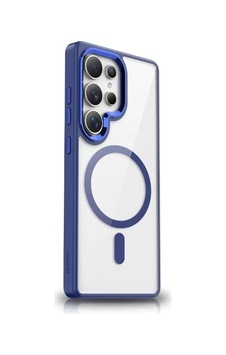 Galaxy Uyumlu S25 Ultra Kılıf M-safe Şarj Özellikli Zore Krom M-safe Silikon Kapak