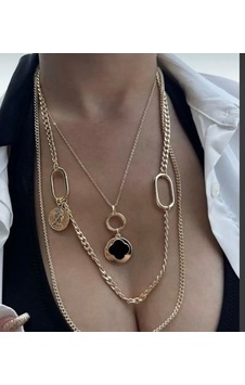 Çelik Kolye Gold