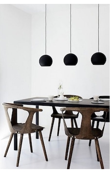 Riolight Modern Siyah Içi Siyah Küre 3Xe27 Duy Masa Üstü Sarkit M