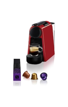 Nespresso Essenza Mini D30 Ruby Red Kahve Mk. Nespresso Essenza Mini D30 Ruby Red Kahve Mk.