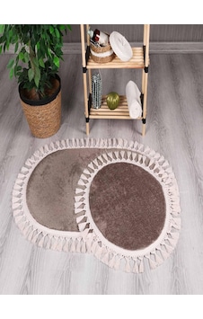 My Evilla Modern Simirna Dekoratif Peluş Oval Ponpon Saçaklı Klozet Takımı Vizon Çok Renkli My Evilla Modern Simirna Dekoratif Peluş Oval Ponpon Saçaklı Klozet Takımı Vizon Çok Renkli