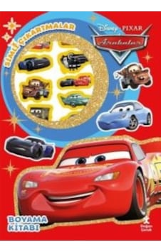 Disney Pixar Arabalar - Star Simli Çıkartmalı Boyama Kitabı Doğan Çocuk Ciltli