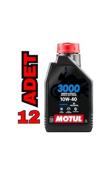 Motul 3000 10W-40 4T Motosiklet Motor Yağı 1 L - 12 Adet Motul 3000 10W-40 4T Motosiklet Motor Yağı 1 L - 12 Adet