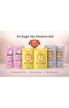6 Lı Kağıt Yüz Maskesi Seti Panda Kaplan Kedi Sheet Face Mask Cilt Bakım Maskesi 6 Lı Kağıt Yüz Maskesi Seti Panda Kaplan Kedi Sheet Face Mask Cilt Bakım Maskesi