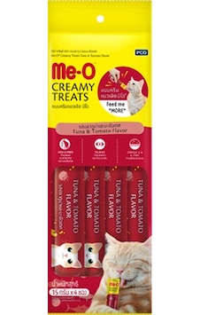 Me-O Creamy Ton Balıklı ve Domatesli Yetişkin Kedi Ödülü 4 x 15 G