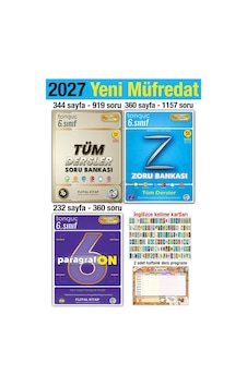 6. Sınıf 2027 Tüm Dersler Soru Zoru Paragrafon Bankası Seti Yeni Müfredat 6. Sınıf 2027 Tüm Dersler Soru Zoru Paragrafon Bankası Seti Yeni Müfredat