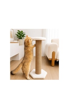 60 Cm Dev Kedi Tırmalama Direği Beyaz 60 Cm Dev Kedi Tırmalama Direği Beyaz