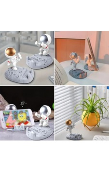 Jasmine Glow Mini Astronot Model Telefon Ve Tablet Tutucu Standı Çok Renkli