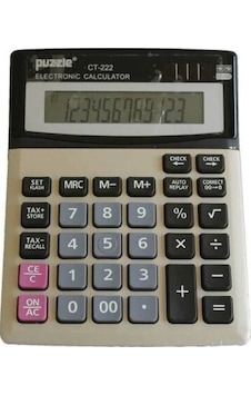 Puzzle 12 Hane Hesap Makinesi Ct-222s Siyah Puzzle 12 Hane Hesap Makinesi Ct-222s Siyah
