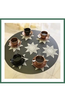 En-cag 6 Lı Dantel Kahve Sunumluğu 15x15 Cm Asorti Desenli Dekoratif Bardak Altlığı Bss Çok Renkli En-cag 6 Lı Dantel Kahve Sunumluğu 15x15 Cm Asorti Desenli Dekoratif Bardak Altlığı Bss Çok Renkli