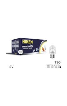 Niken 12v T20 Ampul W21/5w W3x16d 10 Lu