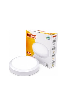 20w Beyaz Metal Kasa Sıva Üstü Yuvarlak Ledli Glop Armatür Ip20 6500k - 1800lm E1212/b 5570 20w Beyaz Metal Kasa Sıva Üstü Yuvarlak Ledli Glop Armatür Ip20 6500k - 1800lm E1212/b 5570