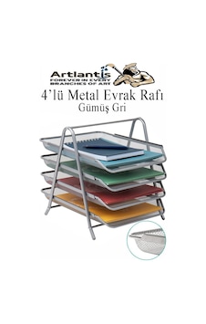 Evrak Rafı Metal 4 Lü 1 Paket Masa Üstü A4 Dosya Düzenleyici Kağıt Tepsisi Metal Fileli Dört Katlı Hareketli Perfore Gri Evrak Rafı Metal 4 Lü 1 Paket Masa Üstü A4 Dosya Düzenleyici Kağıt Tepsisi Metal Fileli Dört Katlı Hareketli Perfore Gri