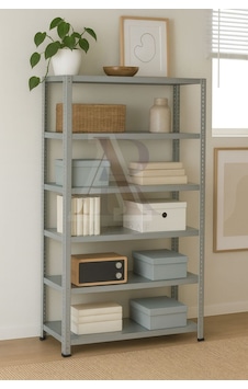 Çelik Raf 6 Katlı 31x60x200 Dekoratif Raf Sistemleri, Depo Rafı, Arşiv Rafı, Kiler Rafı Galvaniz Çelik Raf 6 Katlı 31x60x200 Dekoratif Raf Sistemleri, Depo Rafı, Arşiv Rafı, Kiler Rafı Galvaniz