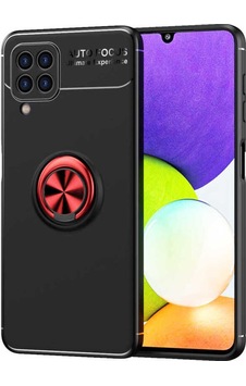Galaxy A22 4g Kılıf Zore Ravel Silikon Kapak Siyah-Kırmızı Galaxy A22 4g Kılıf Zore Ravel Silikon Kapak Siyah-Kırmızı