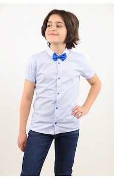 Toontoy Kids Toontoy Erkek Çocuk Komple Desenli Gömlek Saks Toontoy Kids Toontoy Erkek Çocuk Komple Desenli Gömlek Saks