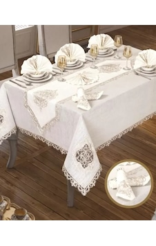 Lisa Linen Krem 26 Parça 12 Kişilik Premium Çeyizlik Yemek Takımı Masa Seti Lisa Linen Krem 26 Parça 12 Kişilik Premium Çeyizlik Yemek Takımı Masa Seti