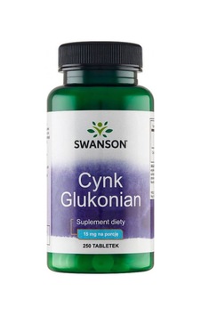 Swanson, Zinc Gluconate, 15 Mg, 250 Tablets Swanson, Zinc Gluconate, 15 Mg, 250 Tablets