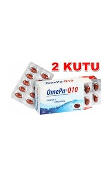 2 Kutu Omepa-Q10 - Omega 3 Ve Koenzim Q10 Ubiquinol 30 Kapsül