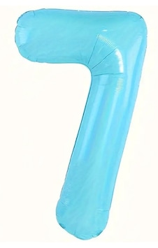 Beysüs Mavi 7 Rakam Folyo Balon 80 Cm Mavi
