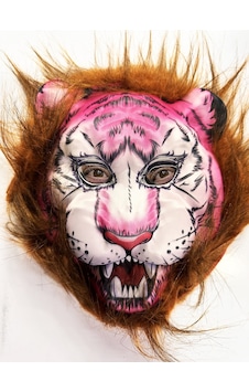 Go İthalat Kahverengi Saçlı Pembe Yüz Kurt Maske Kaplan Maske Mega Peluş 26 No 0-99 Go İthalat Kahverengi Saçlı Pembe Yüz Kurt Maske Kaplan Maske Mega Peluş 26 No 0-99