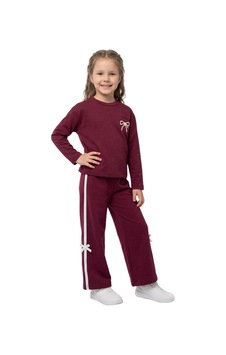 New Kids Kız Takım Çocuk Uzun Kol Fiyonk Brd Detaylı -91250 Bordo New Kids Kız Takım Çocuk Uzun Kol Fiyonk Brd Detaylı -91250 Bordo