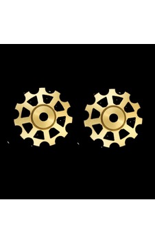 Nova Ride 11T Ceramic Pulley Wheels (Bisiklet Aktarıcı Makarası) Altın Siyah