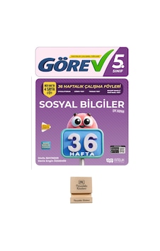 Nitelik Yayınları 5. Sınıf Görev Sosyal Bilgiler 36 Haftalık Çalışma Föyleri + Telefon Standı