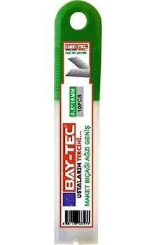 Bay-tec Mk1560 Maket Bıçağı Falçata Yedek Geniş Ucu 0,5 X 18 Mm 10'lu Bay-tec Mk1560 Maket Bıçağı Falçata Yedek Geniş Ucu 0,5 X 18 Mm 10'lu