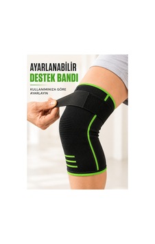 Ayarlanabilir Bantlı Spor Dizlik Nefes Alabilen Esnek Diz Destekleyici Siyah Yeşil - Çok Renkli Ayarlanabilir Bantlı Spor Dizlik Nefes Alabilen Esnek Diz Destekleyici Siyah Yeşil - Çok Renkli