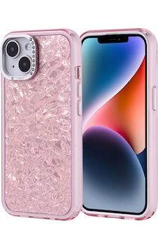 Apple Uyumlu iPhone 14 Kılıf Taşlı Tasarımlı Zore Kapi Kapak Pembe Apple Uyumlu iPhone 14 Kılıf Taşlı Tasarımlı Zore Kapi Kapak Pembe