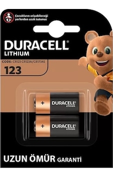 Cr123 / Cr123a / Cr17345 3 Volt Lityum Pil 2'li Paket Cr123 / Cr123a / Cr17345 3 Volt Lityum Pil 2'li Paket