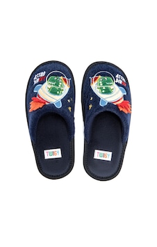 Twigy Astronot Çocuk Ev Terliği Lacivert 30/35 Twigy Astronot Çocuk Ev Terliği Lacivert 30/35