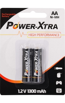 Power-Xtra 1300 mAh Başlı AA Ni-MH Şarj Edilebilir Pil 2'li Power-Xtra 1300 mAh Başlı AA Ni-MH Şarj Edilebilir Pil 2'li
