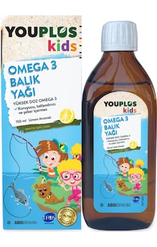 Abdi İbrahim Youplus Kids Omega 3 Balık Yağı Şurup 150 ML