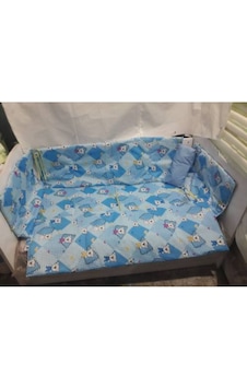 Hugoy 60X120 Bebek Uyku Seti 60x120 Eko Mavi Hugoy 60X120 Bebek Uyku Seti 60x120 Eko Mavi